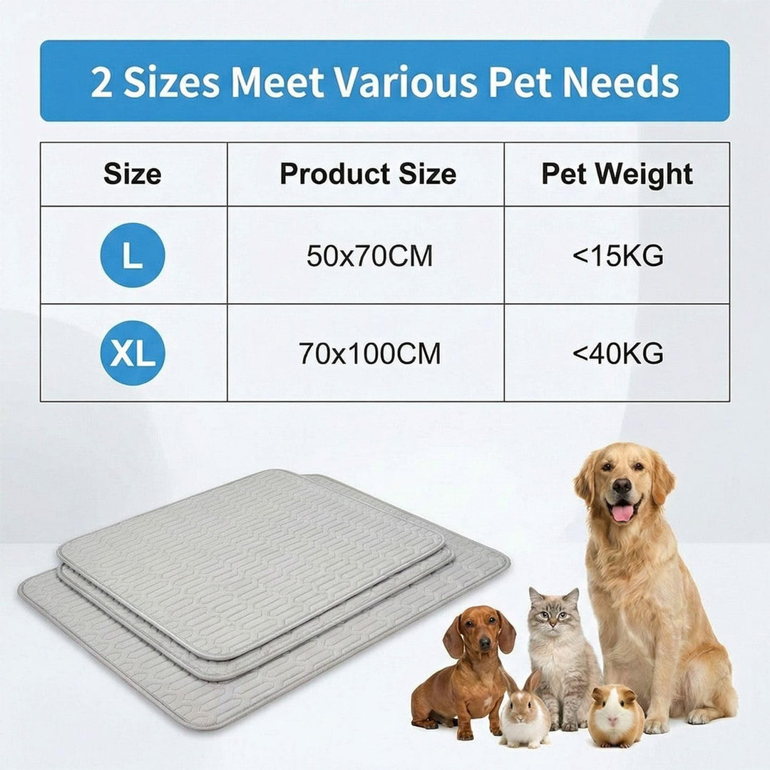 Kühlmatte für Katzen &amp; Hunde, SelbstKühlende Hundematte &amp; Kühlkissen Waschbar für Zuhause, Auto &amp; Re