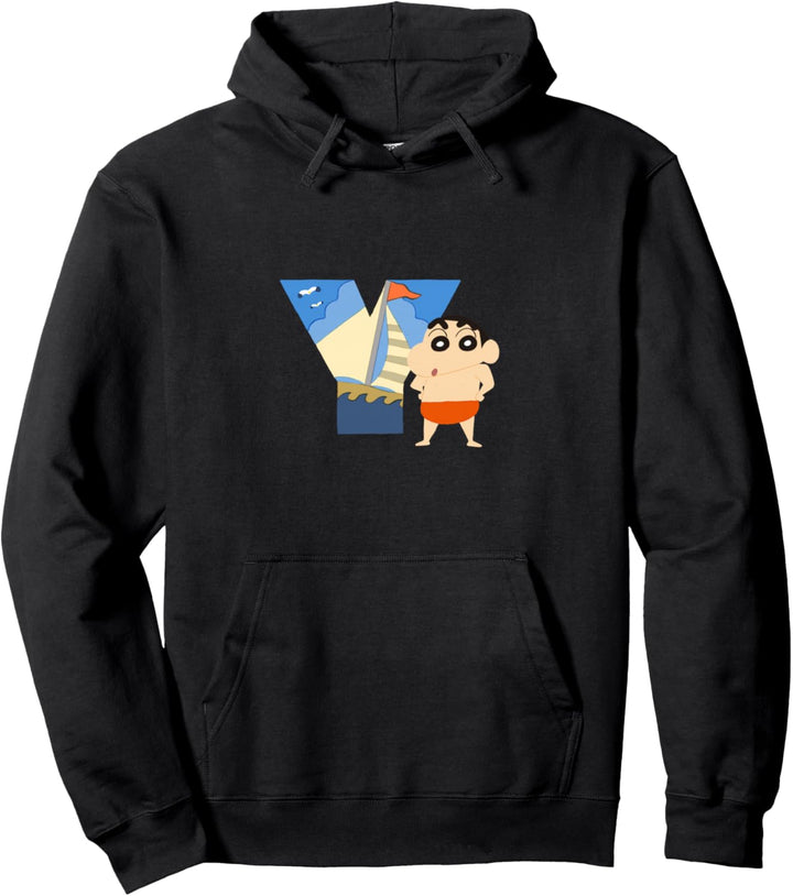 Crayon Shin-chan FUN! FUN! STUDY A to Z ”Y” Pullover Hoodie