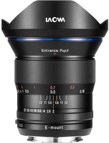 Laowa Kompatibel mit Sony FE Weitwinkelobjektiv VE1520SFE 15 mm F2 Zero Verzerrung, Schwarz