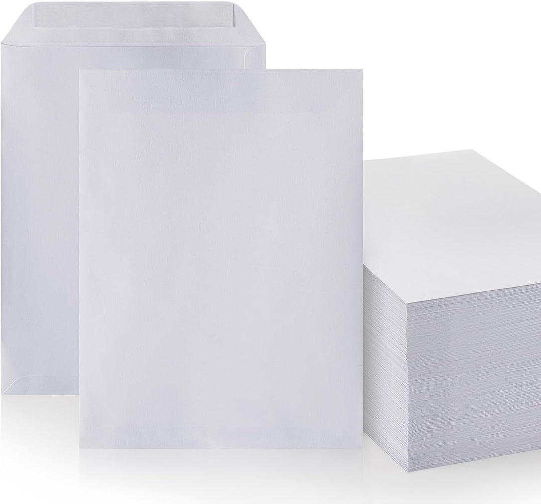 250 Briefumschläge ohne Fenster DIN B4 Umschläge Weiss haftklebend 250 x 353 mm 100g/m² Versandtasch