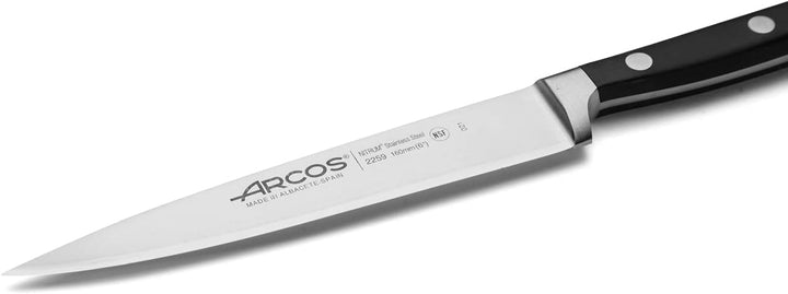 Arcos Opera - Küchenmesser - NITRUM geschmiedetem Edelstahl 160 mm - HandGriff POM Farbe Schwarz