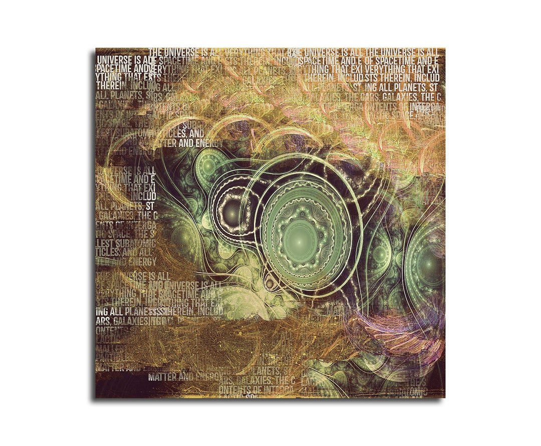 Paul Sinus Art Tagträume - Abstrakt482_60x60cm Leinwandbild Abstrakter Kunstdruck warme Farben XXL f