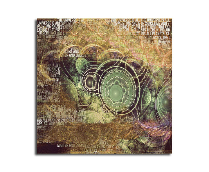 Paul Sinus Art Tagträume - Abstrakt482_60x60cm Leinwandbild Abstrakter Kunstdruck warme Farben XXL f