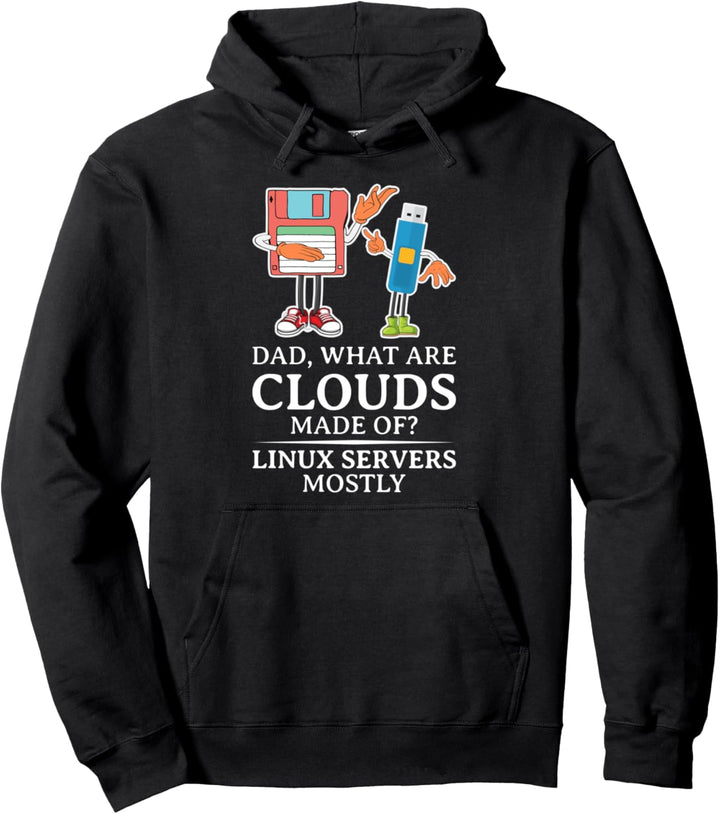 Was sind Wolken hergestellt - Linux Cloud Computing Dad Pullover Hoodie