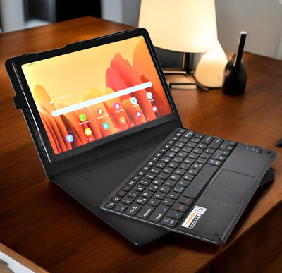 MQ für Galaxy Tab A7 10.4 - Bluetooth Tastatur Tasche mit Multifunktions-Touchpad für Samsung Galaxy