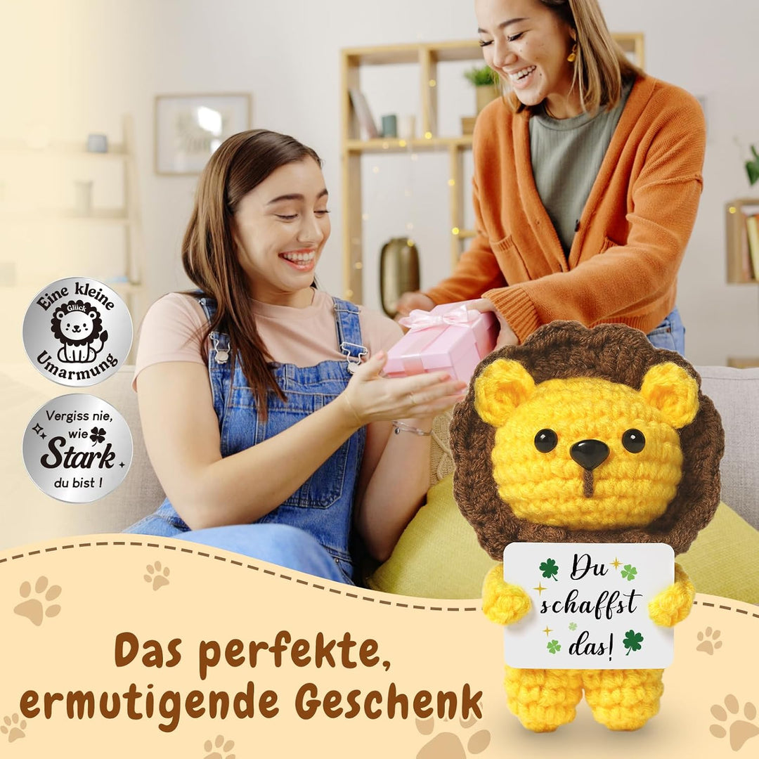 Pocket Hug Löwe Positive Geschenke, Einschulung Geschenk Du Schaffst Das!, Du Schaffst Das!