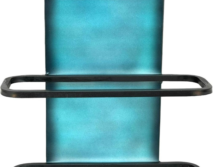 DanDiBo Weinregal Wand Metall Schwarz 8 Flaschen Schmal 96618 Design Flaschenregal Modern Weinstände
