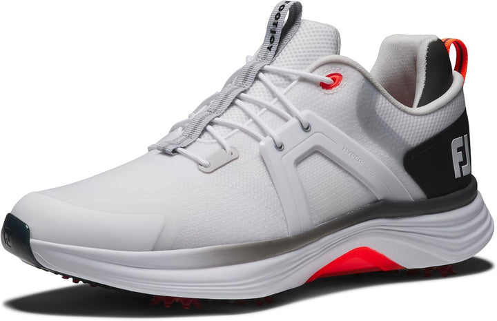 Footjoy Herren Hyperflex Golfschuhe 42.5 EU Weiss Schwarz Rot, 42.5 EU Wei&#xDF; Schwarz Rot