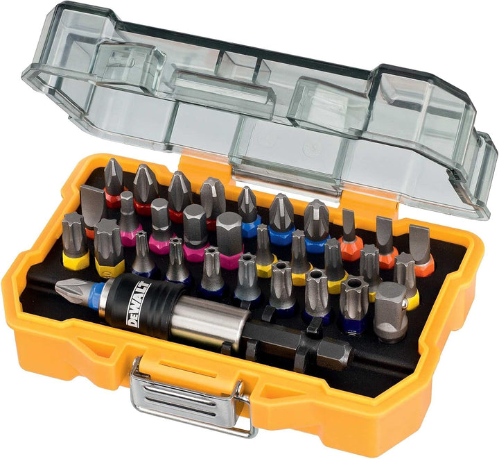 DeWalt Akku- und Netz-Radio/Baustellen-Radio (DAB(DAB(+)/FM Stereo/FM & 32-TLG. Schrauberbit-Set