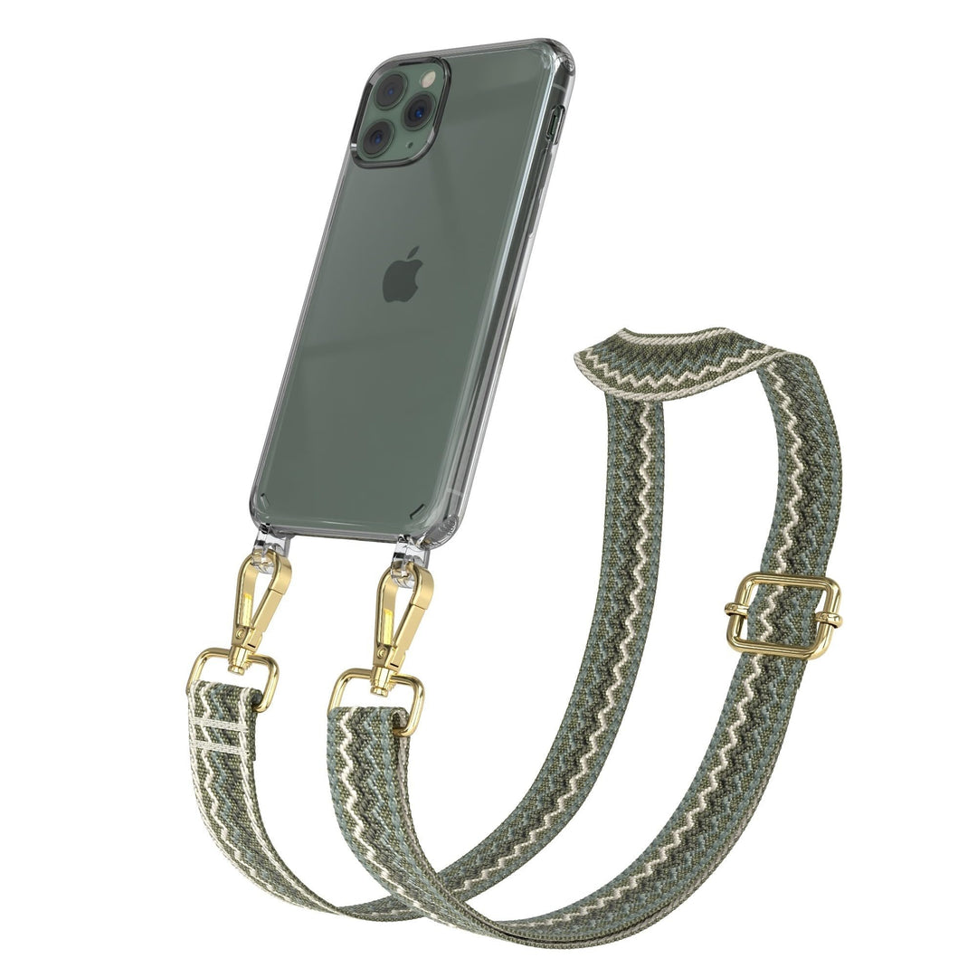 EAZY CASE Handykette - Verstellbares Taschenband kompatibel mit iPhone 11 Pro, Schulterriemen, Handy