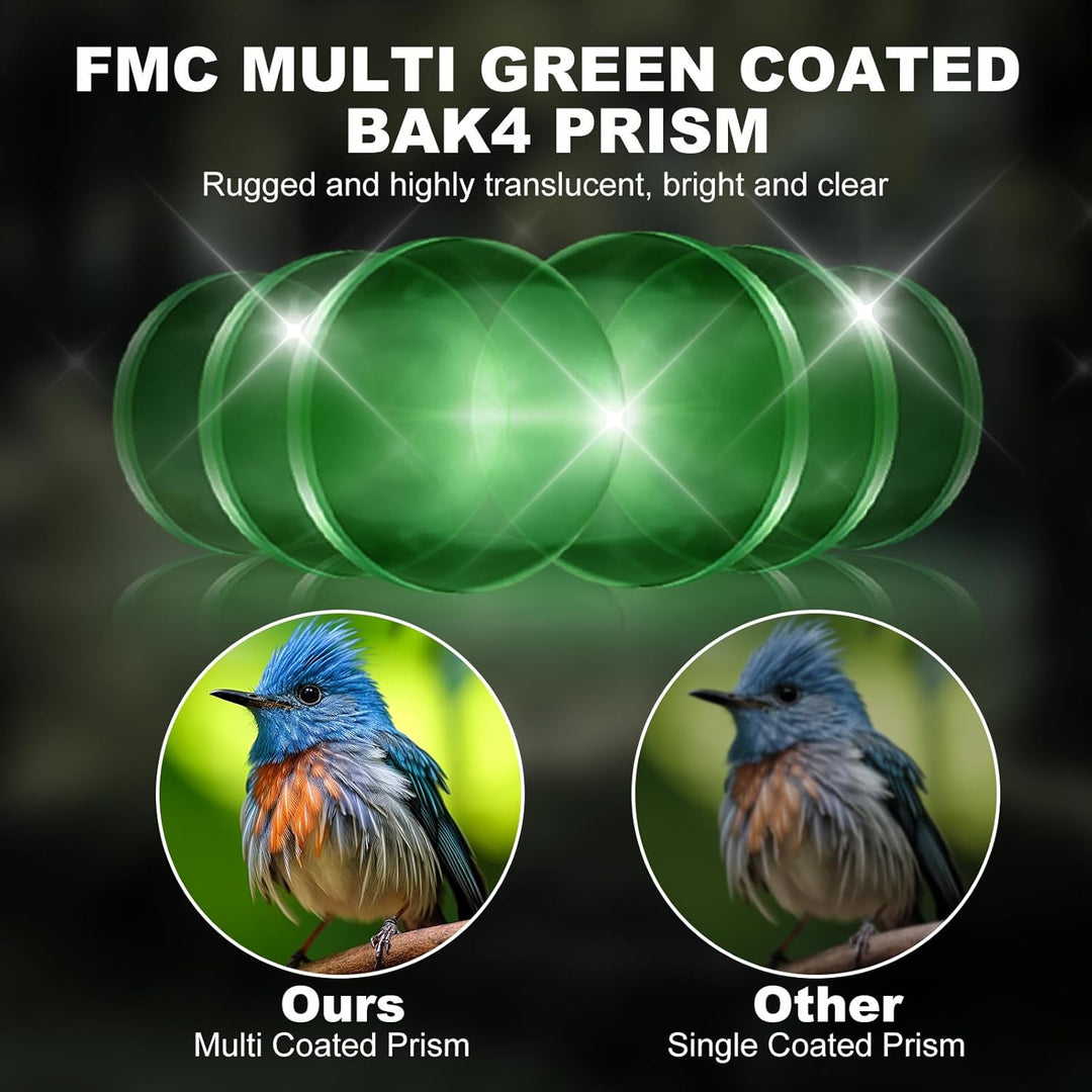USCAMEL 8x21 Mini Doppelfernrohr Fernglas, Hohe Vergrösserung und Hohe Auflösung