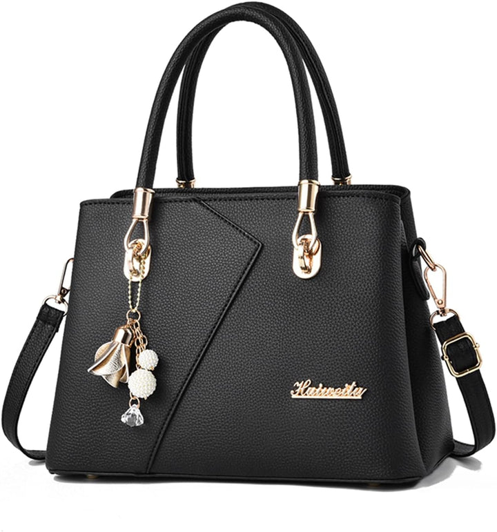 FANDARE Damen-Henkeltaschen Mehrfachtasche Handtasche PU-Leder Umhängetaschen Schultertaschen Wasser
