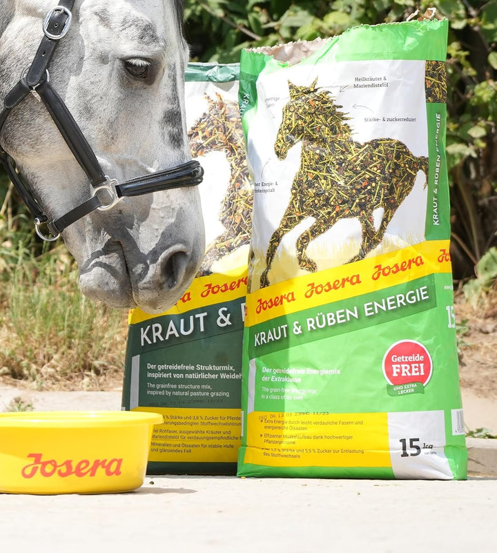 JOSERA Kraut &amp; Rüben Energy (1 x 15 kg) | Premium Pferdefutter - Energiemix der Extraklasse | getrei