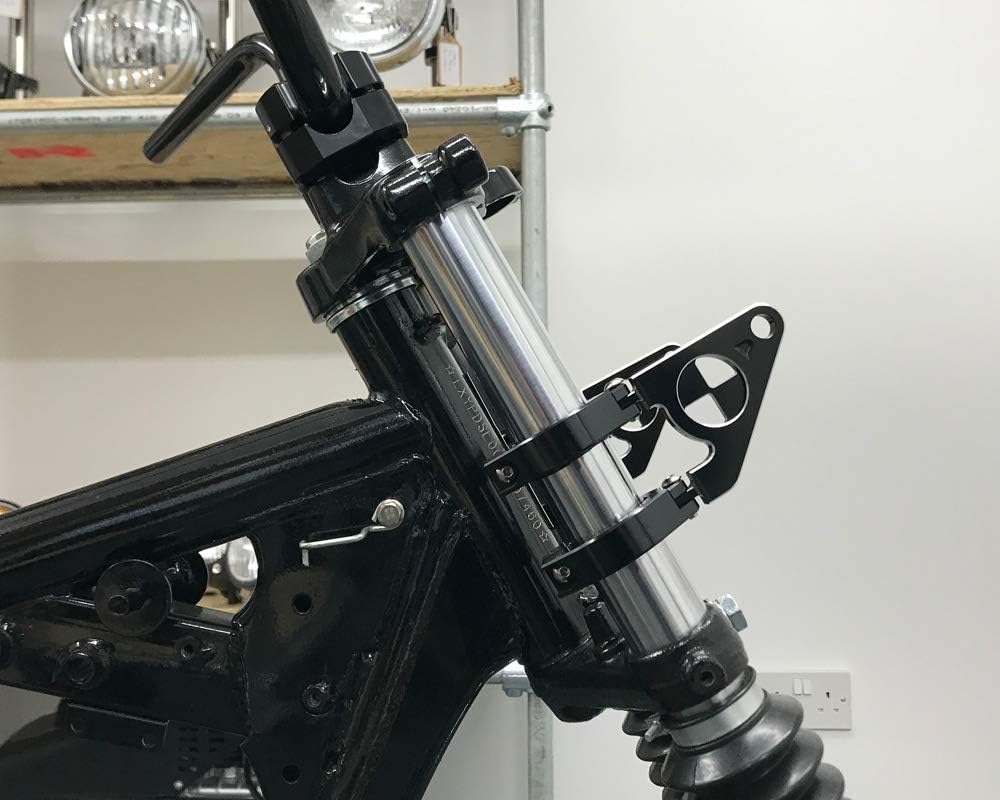 Motorrad Scheinwerfer-Halter Passend Für BMW Cafe Racer Projekt - Schwarz, 38-39mm, 38-39mm