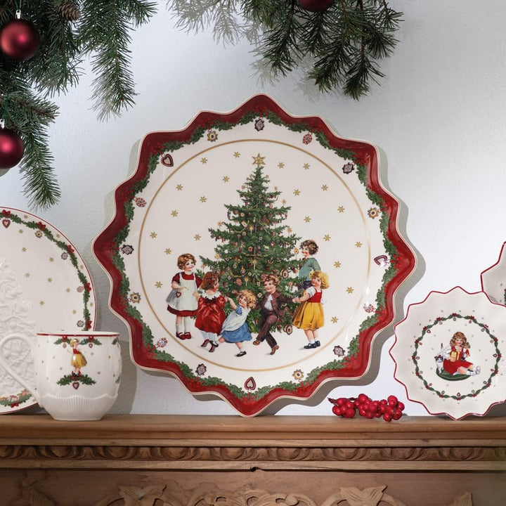 Villeroy & Boch 14-8332-2281 Gebäckteller, Porzellan Gebäckteller Kinder Klein Rot, Gebäckteller Kin