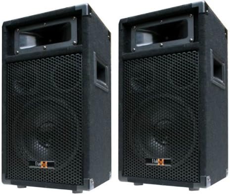 E-Lektron 2X 400W DJ Party Lautsprecher Boxen Paar - 8" Bass PW20