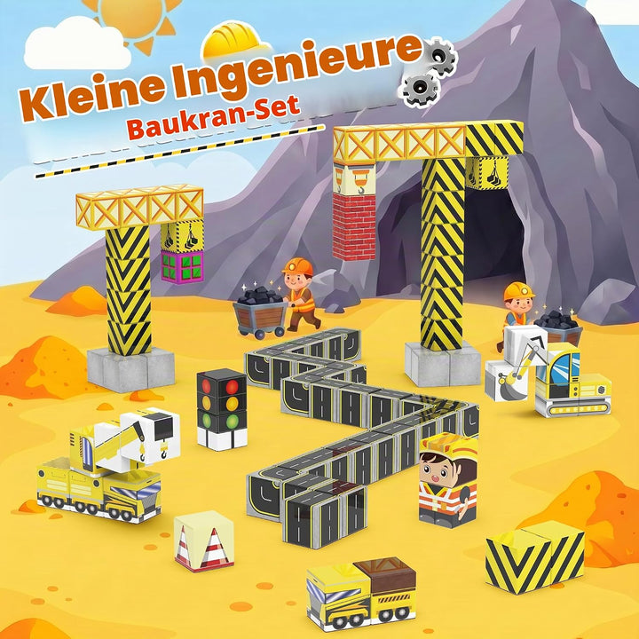 iKidiki Mini Magnetische Bausteine Reiseset 99 PCS, Reisespiele Kinder | Geschenk Junge 3-8 Jahre Be