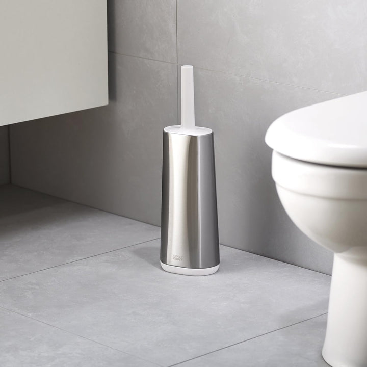 Joseph Joseph Flex - Hygienische Silikon-Toilettenbürste mit Halter, Anti-Tropf, Anti-Verstopfung Ko