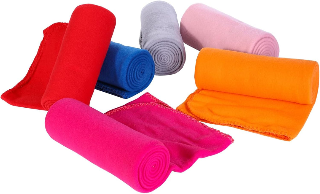 Fleece-Überwurfdecke, 6 Stück, weiche Kinderdecken, gemütlich, leicht, Reisedecke, Haustierdecke, wa