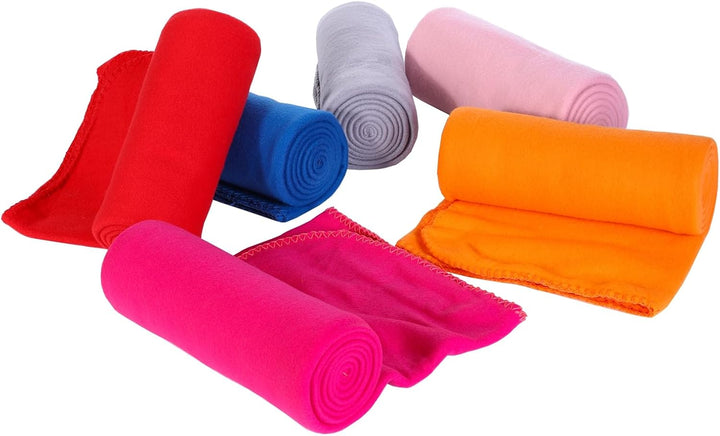 Fleece-Überwurfdecke, 6 Stück, weiche Kinderdecken, gemütlich, leicht, Reisedecke, Haustierdecke, wa