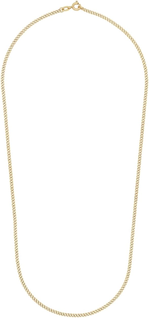 Amor Collier Edelstahl Unisex Damen Herren Halsschmuck, 50 cm, Gold, Kommt in Schmuck Geschenk Box,