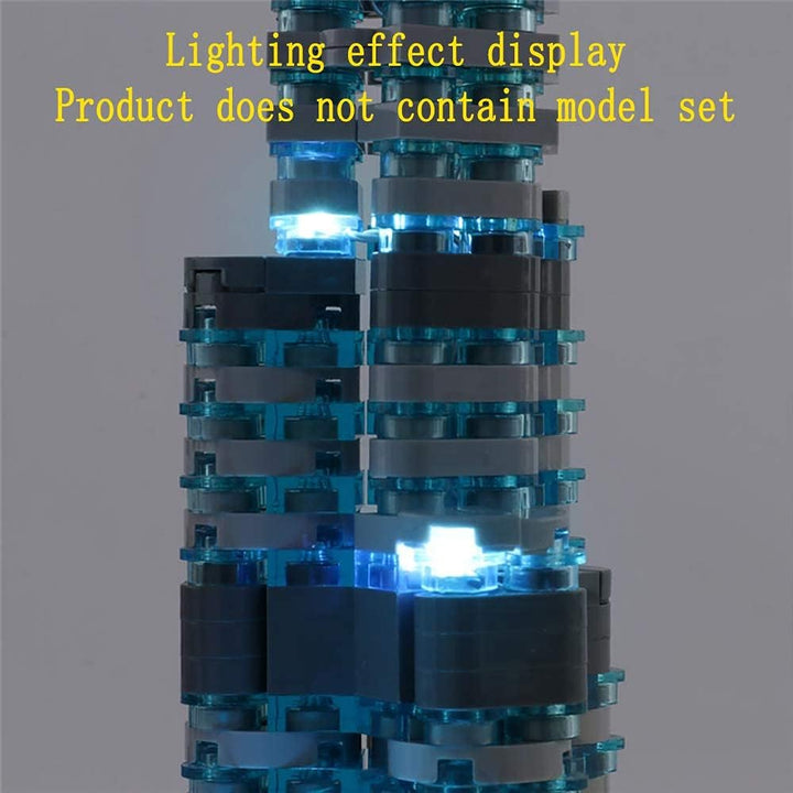 GEAMENT LED-Licht-Set für Architecture Skylines Dubai – kompatibel mit Lego 21052 Bausteine Modell (
