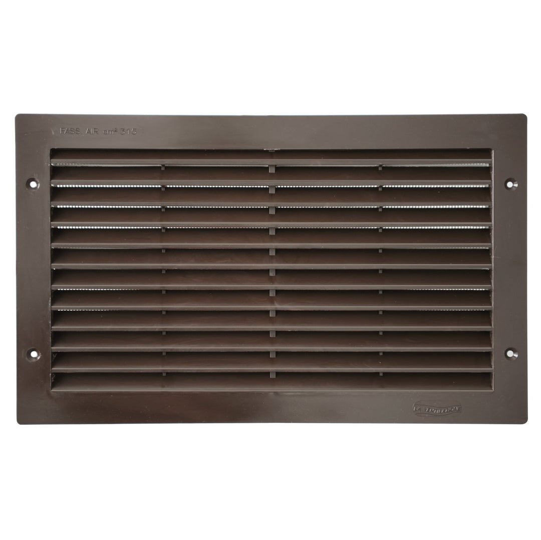 Die Belüftung par3823 m Lüftungsgitter Kunststoff rechteckig 380 x 230 mm Einbauleuchte, Braun Braun