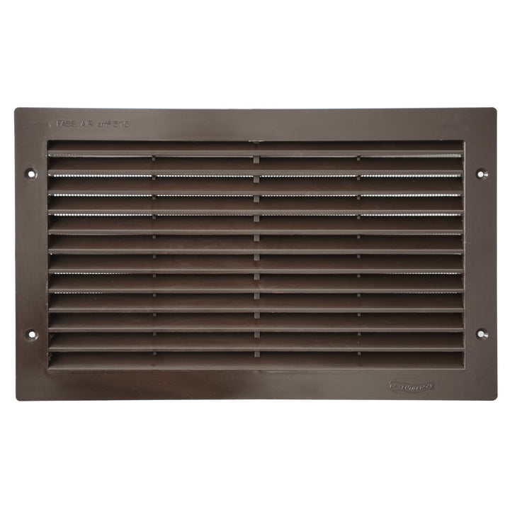 Die Belüftung par3823 m Lüftungsgitter Kunststoff rechteckig 380 x 230 mm Einbauleuchte, Braun Braun