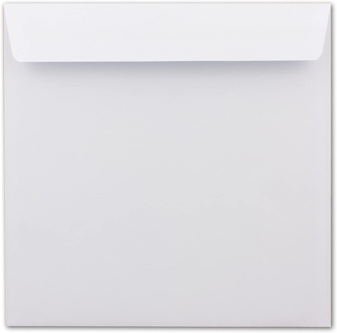 Briefumschläge Quadratisch 220 x 220 mm - Weiss mit grauem Innendruck - 1000 Stück - EXTRA QUALITÄT