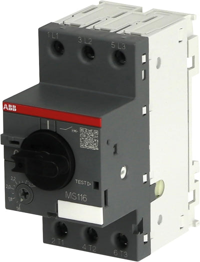 ABB MS116 Motorschutzschalter, 2,5 A 690 V ac 90mm x 45mm