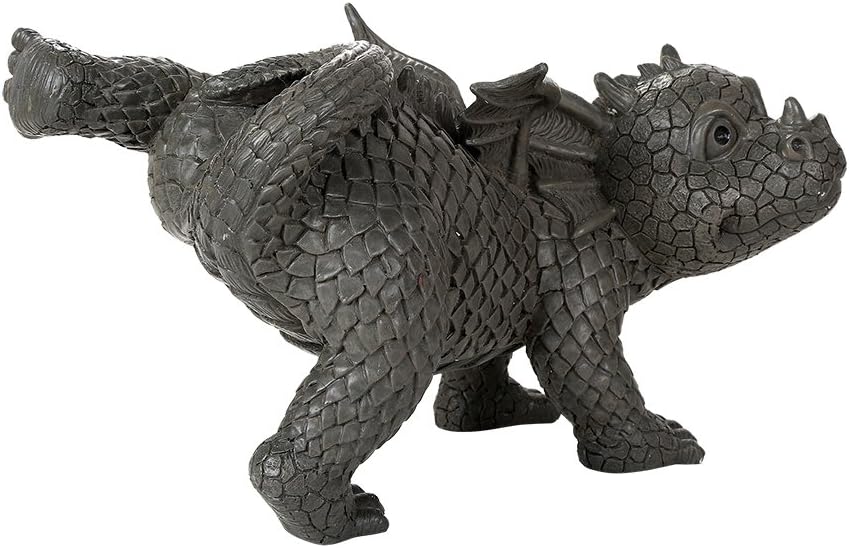 Pacific Giftware Garten Drache Peeing Drache Deko Garten Accent Skulptur Stone Finish 25,4 cm Hoch