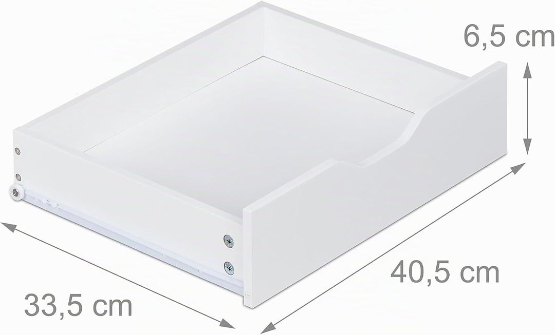 Relaxdays Rollcontainer, 5 Schubladen, HxBxT: 66,5 x 48 x 39,5 cm, Büroschrank, Aktenschrank mit Rol