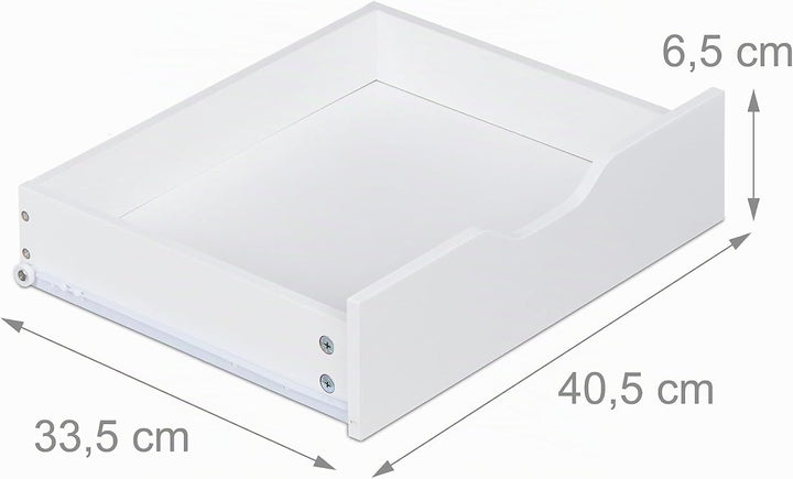 Relaxdays Rollcontainer, 5 Schubladen, HxBxT: 66,5 x 48 x 39,5 cm, Büroschrank, Aktenschrank mit Rol