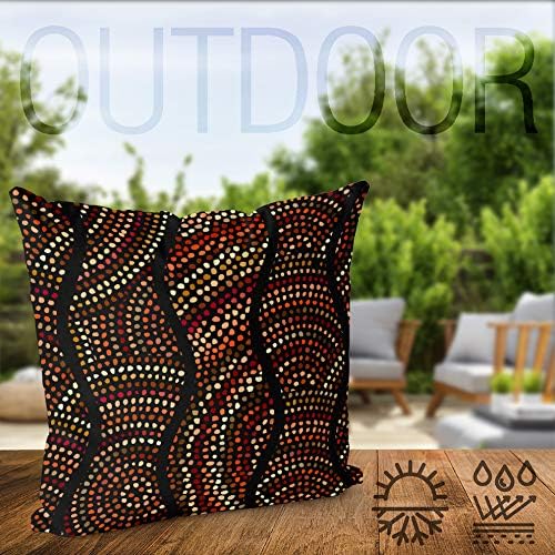 VOID Ethno Muster Orange Kissenbezug Kissenhülle Sofakissen Kissen Deko Outdoor-Kissen Dekokissen, K