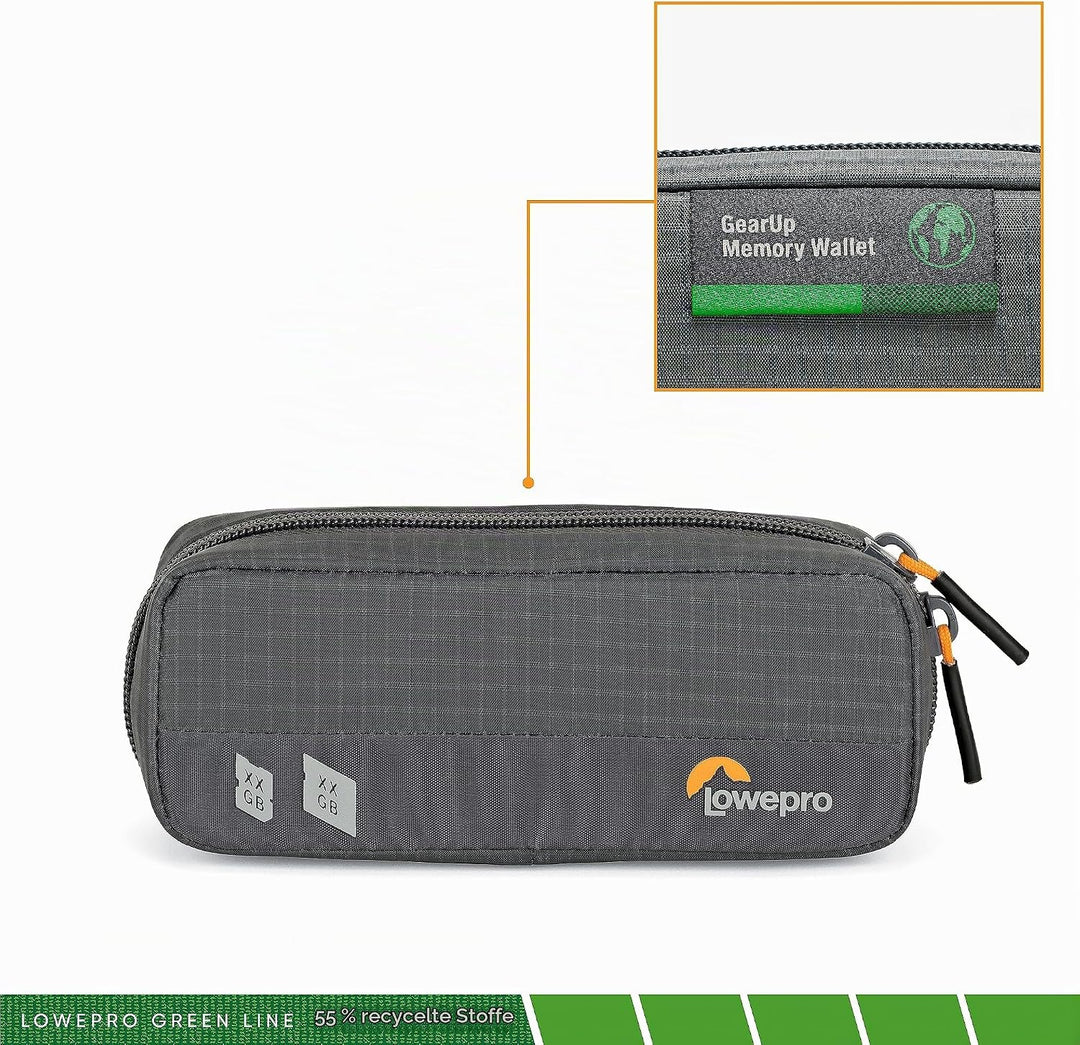 Lowepro GearUp Memory Wallet 20, Kompakter Speicherkarten-Organizer für CF-, XQD- &amp; SD-Karten, SD-Ta