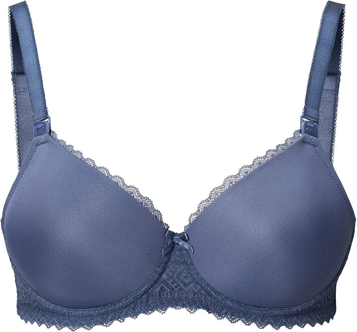 Noppies Damen Deluxe Geo Lace Triangle Nursing Bra Umstands-BH 85F Blau (Moon Light C133), 85F Blau