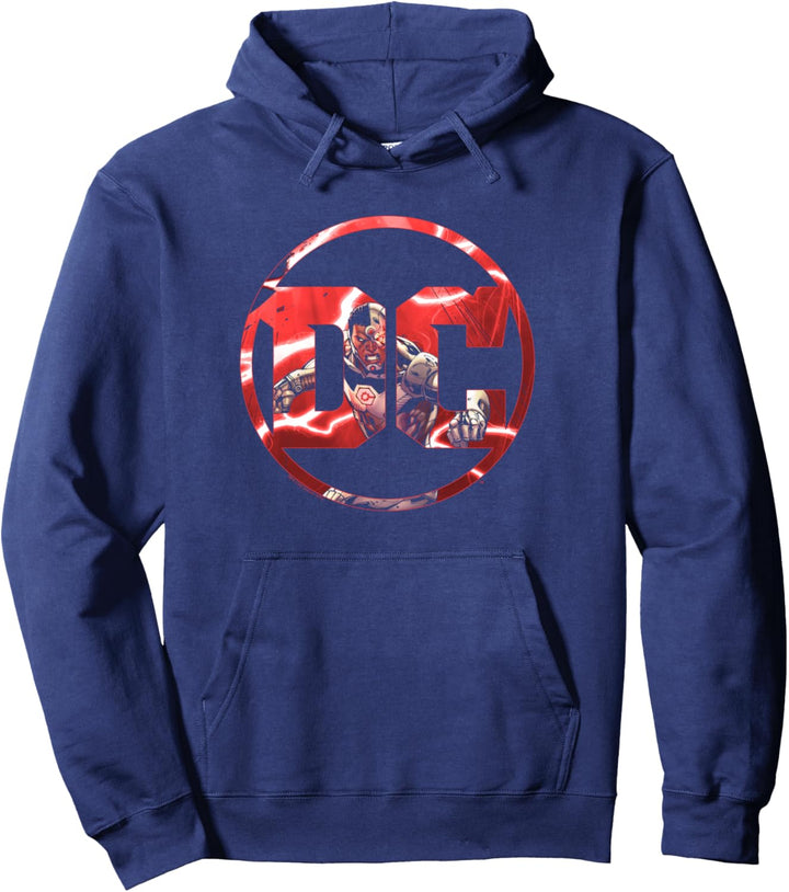 Justice League Cyborg DC Comics Logo Pullover Hoodie