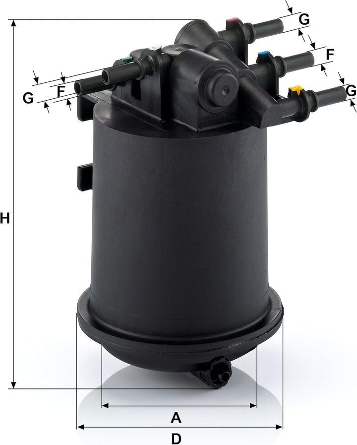 MANN-FILTER WK 939/1 Kraftstofffilter – Für PKW