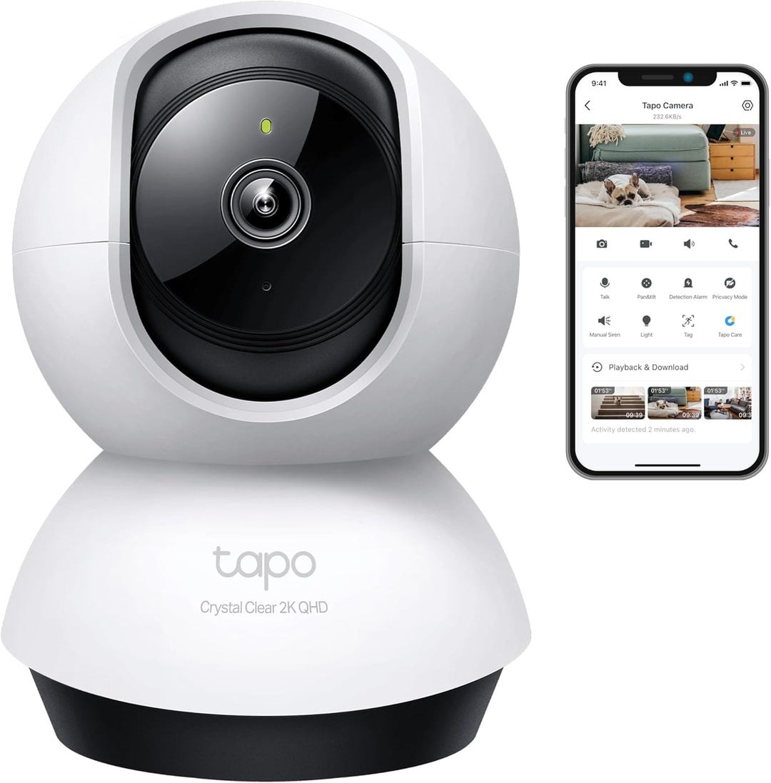 Tapo TP-Link C220 360°-WLAN-Überwachungskamera für den Innenbereich, 2K 4MP, IR Nachtsicht, Bewegung