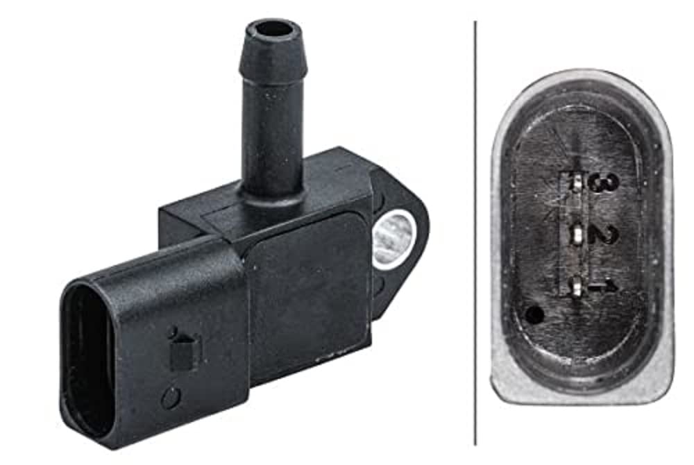 HELLA 6PP 009 409-591 Sensor, Abgasdruck - 3-polig - geschraubt