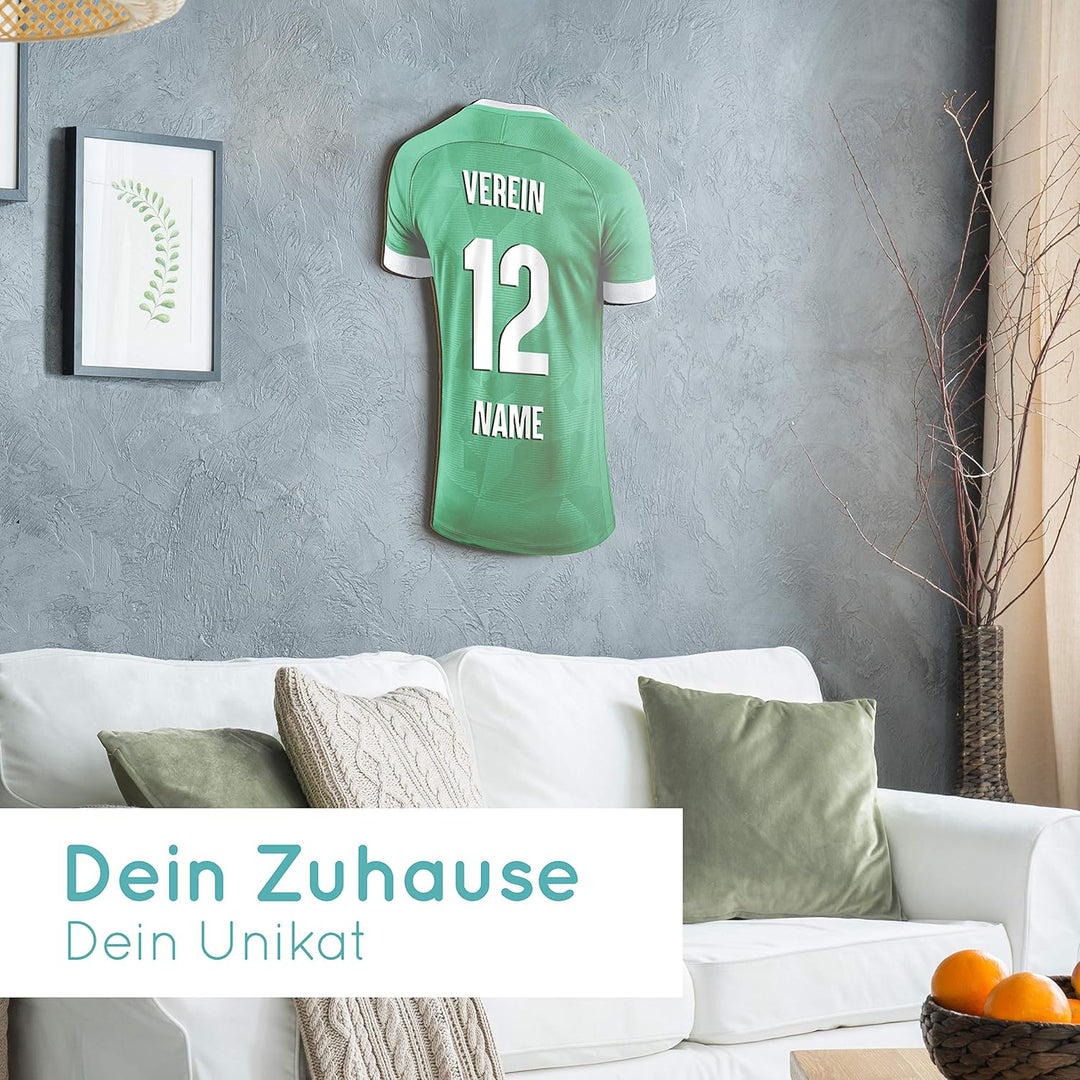 Elbeffekt Trikotlampe für Mexiko Fans aus Holz - personalisierbares Geschenk - schenke Dein individu