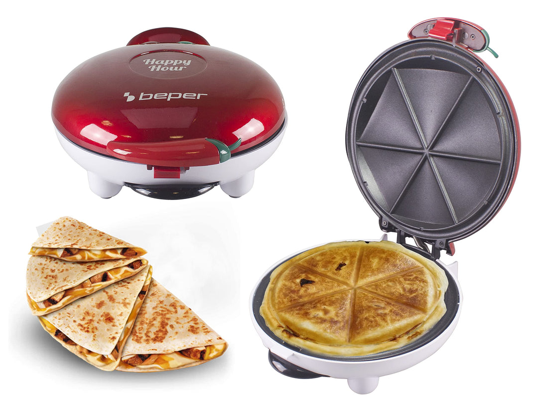 BEPER P101CUD600 Happy Hour Aperitivo Maker-Quesadillas, Panzerotti, süsse und herzhafte Knödel in M