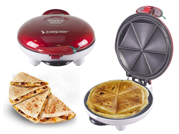 BEPER P101CUD600 Happy Hour Aperitivo Maker-Quesadillas, Panzerotti, süsse und herzhafte Knödel in M