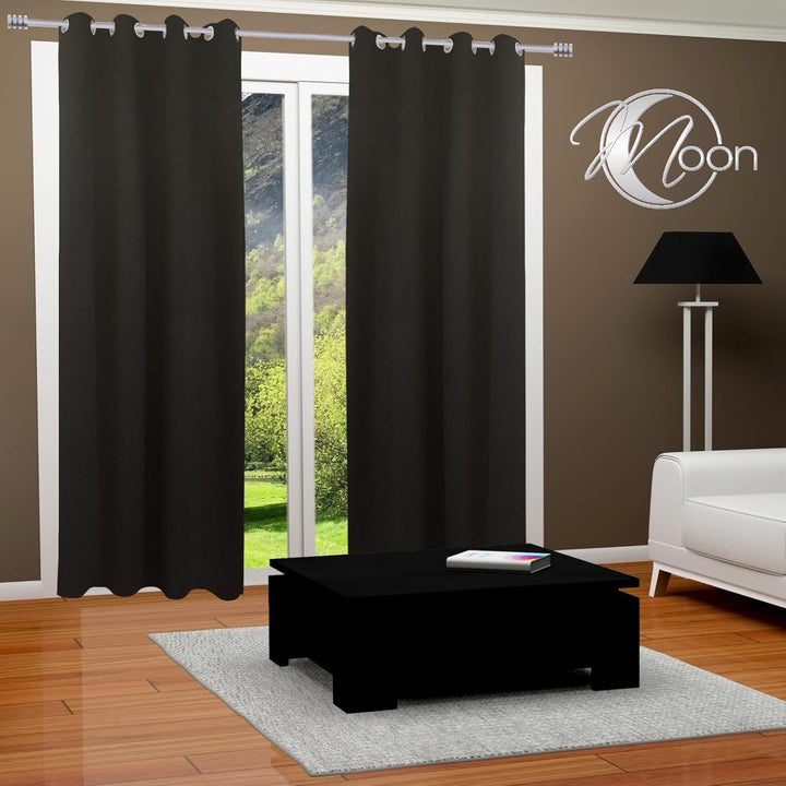 PremiumShop321 2er Pack Verdunklungsvorhang Gardinen mit Ösen, Blickdicht 140x245 cm Vorhang Verdunk