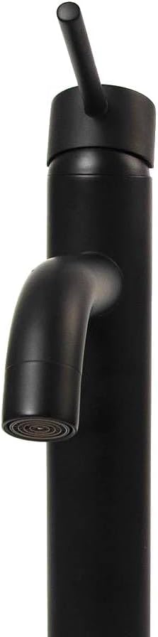 Rea Waschtischarmatur LUNGO BLACK HIGH Wasserhahn Bad Badarmatur aus Messing Armatur für Waschbecken