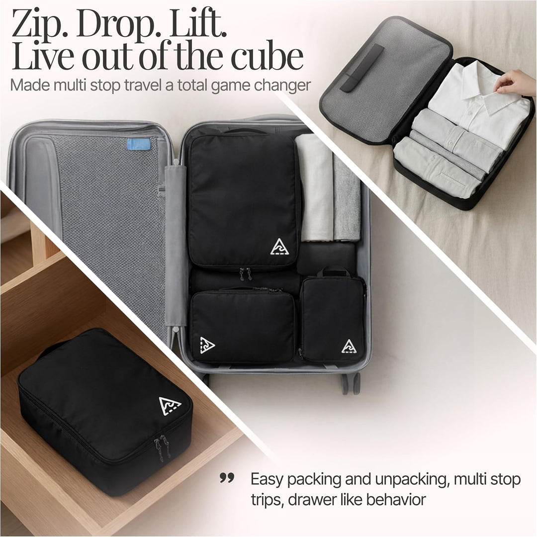 Well Traveled Packungswürfel, komprimiert für Reisen, mit HybridMax Doppelkapazitäts-Design, Packwür