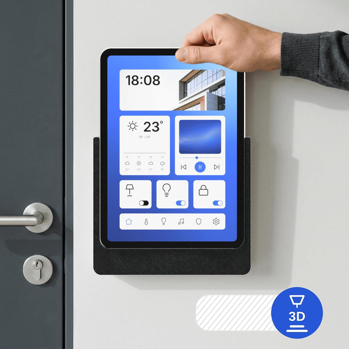 Tablet Wandhalterung für Samsung Galaxy Tab S9 (11 Zoll) - Passgenauer &amp; Flacher Slide-in Halter für