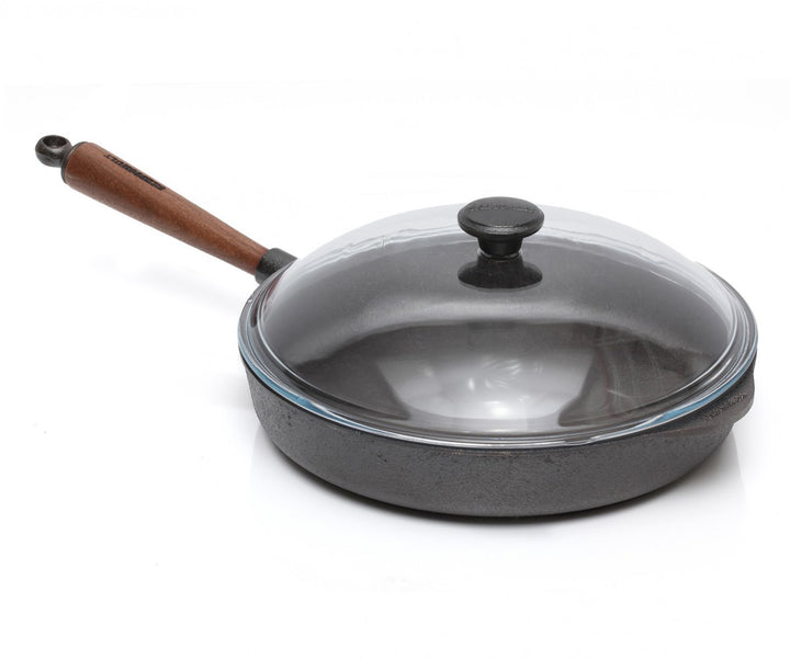 Skeppshult Gusseisen Servierpfanne 28 cm mit Deckel