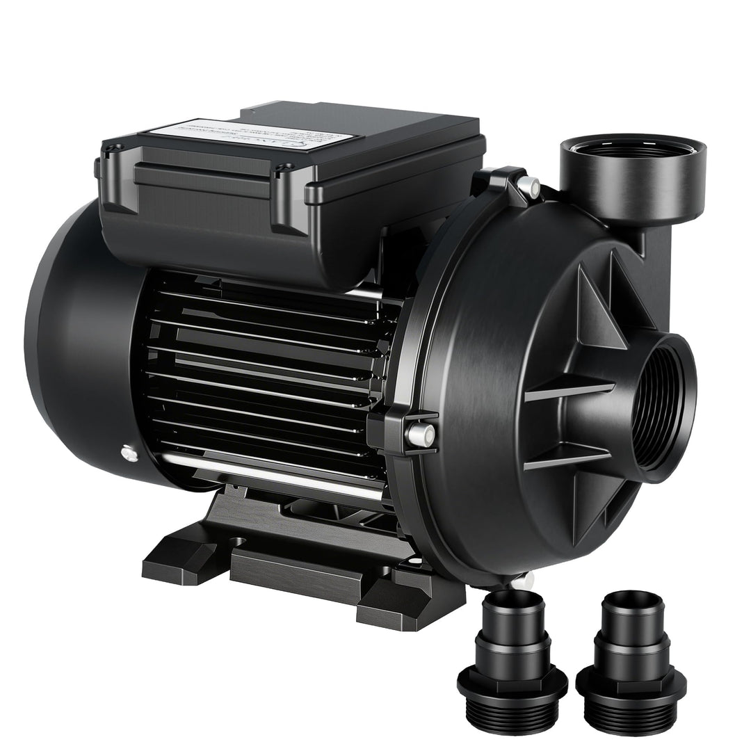 LANCHEZ Poolpumpe 400W, max. Fördermenge 11.500 l/h Pool filterpumpe, max. Förderhöhe 10 m, Schwimmb