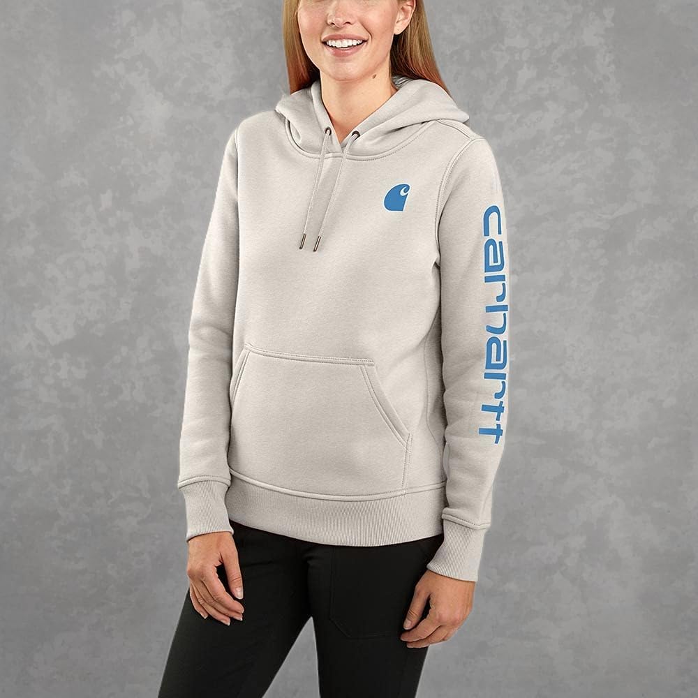 Carhartt Bekleidung Clarksburg Sleeve Logo Hooded Sweatshirt S Malt, S Malt